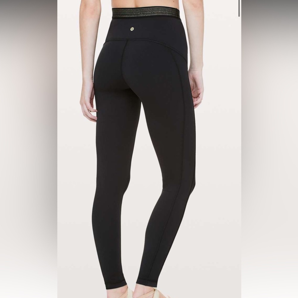 Lululemon Principal Dancer Golden Lining Tight *28"